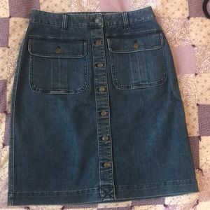 Lands End denim skirt